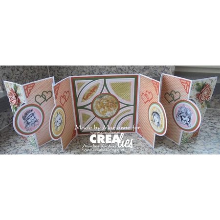 Crealies und CraftEmotions Crealies crear una tarjeta no. 21 de la tarjeta perforada