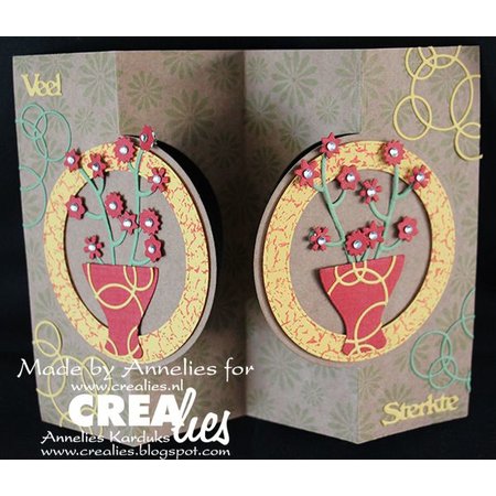Crealies und CraftEmotions Crealies crear una tarjeta no. 21 de la tarjeta perforada