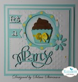 Elisabeth Craft Dies Ponsen en embossing sjabloon: Cupcakes