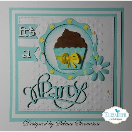 Elisabeth Craft Dies Ponsen en embossing sjabloon: Cupcakes