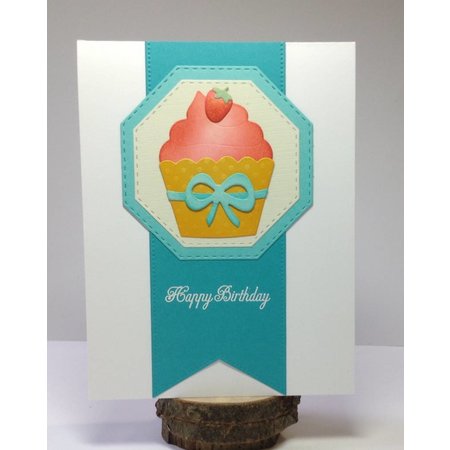 Elisabeth Craft Dies Punching and embossing template: Cupcakes