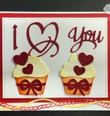 Elisabeth Craft Dies Bokse og preging mal: Cupcakes
