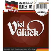 Punching and embossing templates: German Text: Good luck
