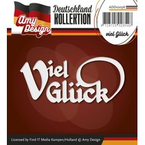 Punching and embossing templates: German Text: Good luck