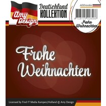 Stanz- und Prägeschablonen: deutscher Text: Frohe Weihnachten