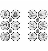 Embellishments / Verzierungen Diseño de etiqueta adhesiva con un acabado mate - Del Gade Diseño Vivi