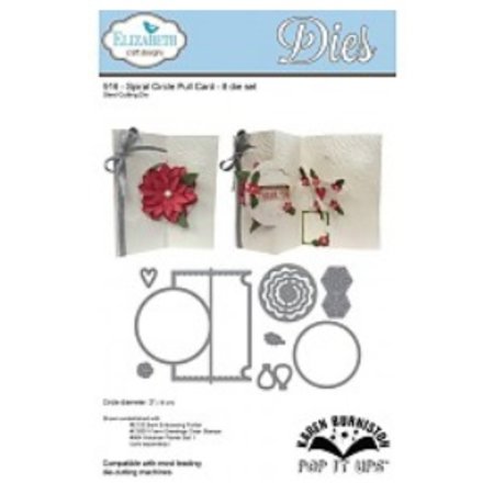 Elisabeth Craft Dies Punching and embossing template: Pop Up Card