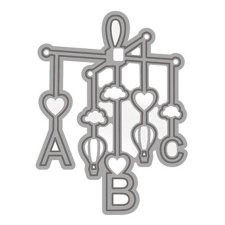 TONIC Punching and embossing template: Baby Mobile