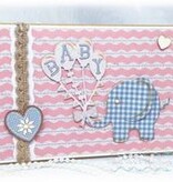 TONIC Ponsen en embossing sjabloon: Thema van de baby