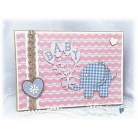 TONIC Ponsen en embossing sjabloon: Thema van de baby