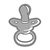 TONIC Ponsen en embossing sjabloon: Baby Pacifier