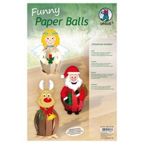 DeLuxe Bastelset 6 bolas de papel de Navidad