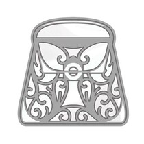 Punching and embossing template: Rococo Stylish Handbag