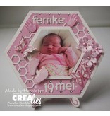 Crealies und CraftEmotions Punching and embossing template: baby, hands and feet