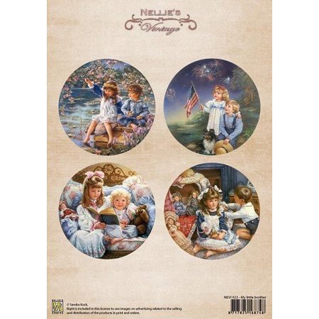 Nellie snellen Nellie Snellen A4 blad, vintage mijn broertje