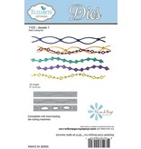 Elisabeth Craft Dies Punzonatura e goffratura modello: 3 bande diverse con perle