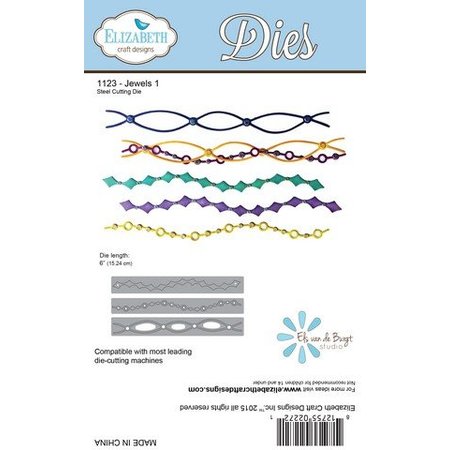 Elisabeth Craft Dies Punzonatura e goffratura modello: 3 bande diverse con perle