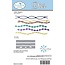 Elisabeth Craft Dies Punching and embossing template: 3 different bands with pearls