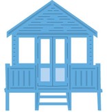 Marianne Design Stansning og prægning skabelon: strandhus