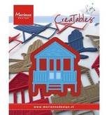 Marianne Design Stansning og prægning skabelon: strandhus