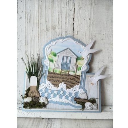 Marianne Design Poinçonnage et gaufrage modèle: maison de plage