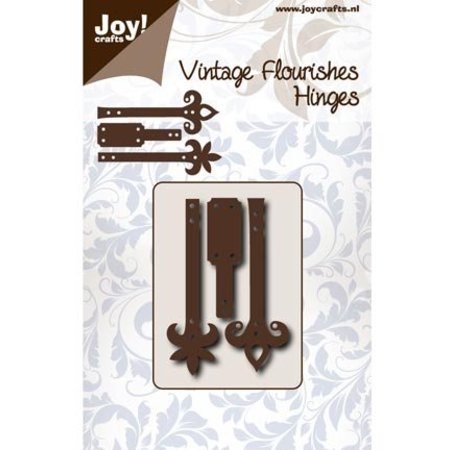 Joy!Crafts und JM Creation Troquelado y estampado en relieve plantilla: bisagras