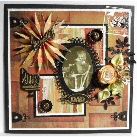 Joy!Crafts und JM Creation Stampaggio e goffratura stencil: ovale cornice decorativa