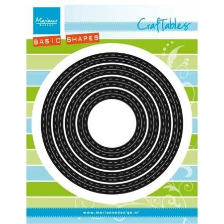 Marianne Design Ponsen en embossing sjabloon: basic Passe partouts / Circles