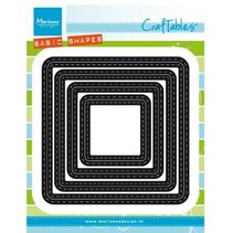 Ponsen en embossing sjabloon: basic mounts square
