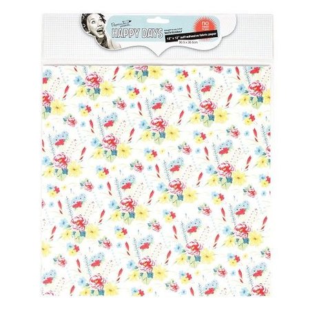Textil Fleurs en tissu auto-adhésifs, 30,5 x 30,5 cm