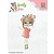 Nellie snellen Transparent stempel: Lena, blomster krans