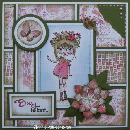 Nellie snellen timbro trasparente: Lena, corona di fiori