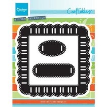 Punching and embossing template: Dekoband quadrangles