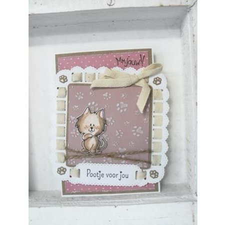 Marianne Design Ponsen en embossing sjabloon: Dekoband vierhoeken
