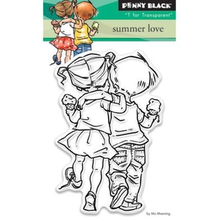 Penny Black selos transparentes: Amor do verão