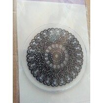 timbre transparent: dentelle motif