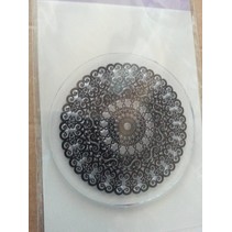 Transparent stamp: lace motif