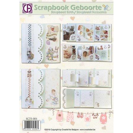 BASTELSETS / CRAFT KITS: Scrapbook Geburt / Taufe