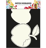 Dutch DooBaDoo A4 Template: Card type apple