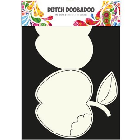 Dutch DooBaDoo A4 Template: Card type apple