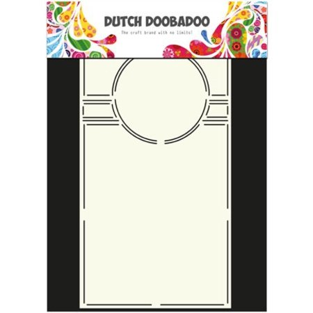 Dutch DooBaDoo A4 template: SwingCard Art Circle