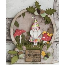 Template A4: Tipo de cartão Snowglobe