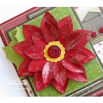 Punching and embossing template: Hellebore