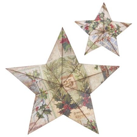 Sizzix Questo bigz, Tim legno, modelli di taglio, Star