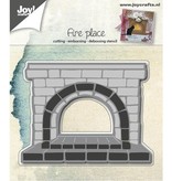 Joy!Crafts und JM Creation Stansning og prægning skabeloner: Fireplace