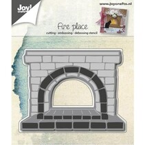 Punching and embossing templates: Fireplace