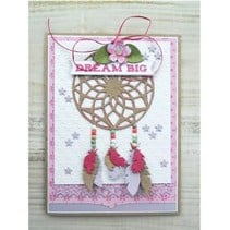 Troquelado y estampado en relieve plantilla: Dreamcatcher