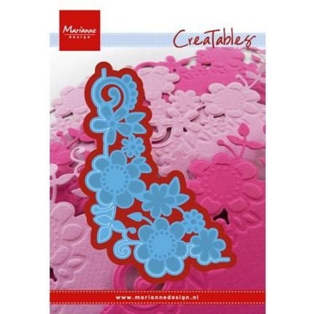 Marianne Design Poinçonnage et modèle de gaufrage: Blumenecke