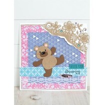 Troquelado y estampado en relieve plantilla: Blumenecke