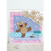 Punching and embossing template: Blumenecke